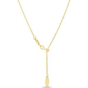 Women Yellow Cable 925 Sterling Silver 14-24" Adjustable Chain Necklace Jewelry